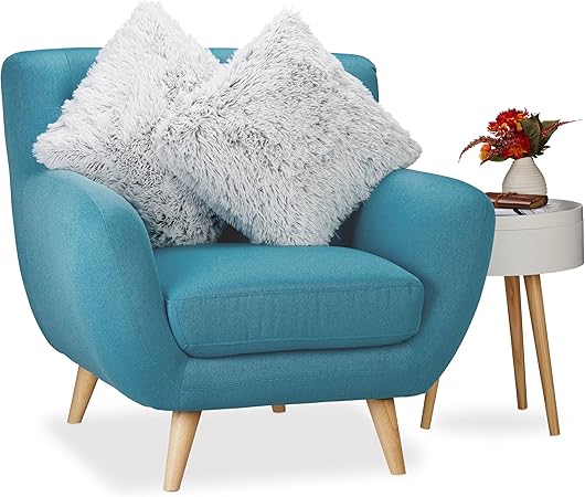 Relaxdays Coussins Moelleux Lot De 2 Oreillers Déco Canapé