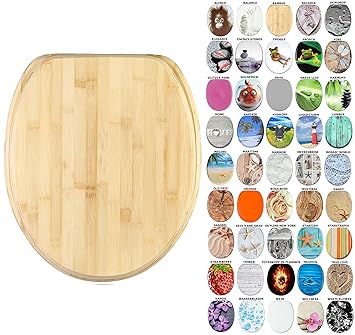 WC Sitz, viele schöne WC Sitze zur Auswahl, hochwertige und stabile Qualität aus Holz (Bambus)