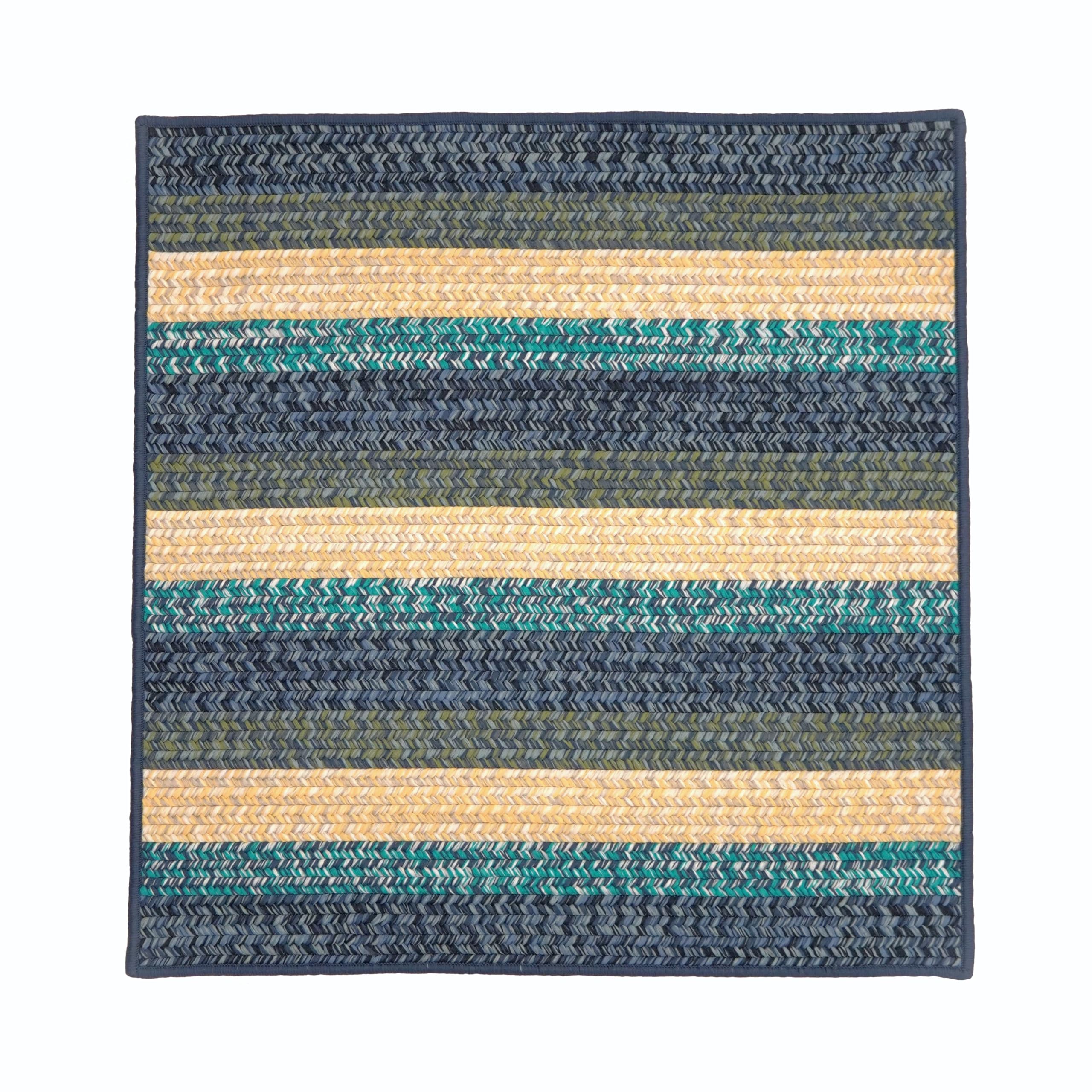 Photo 1 of Colonial Mills Emma Tweed Stripe Square - Blue Lites 7x7