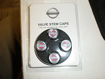 Amazon Com Genuine Nissan Tire Valve Stem Caps Datsun Logo Automotive