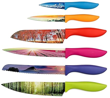 Buy Landscape Kitchen Knife Set In Gift Box Unique Gifts For Her