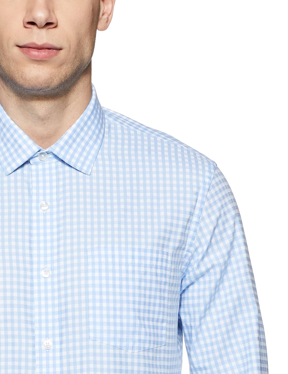 arrow men's checkered slim fit formal shirt