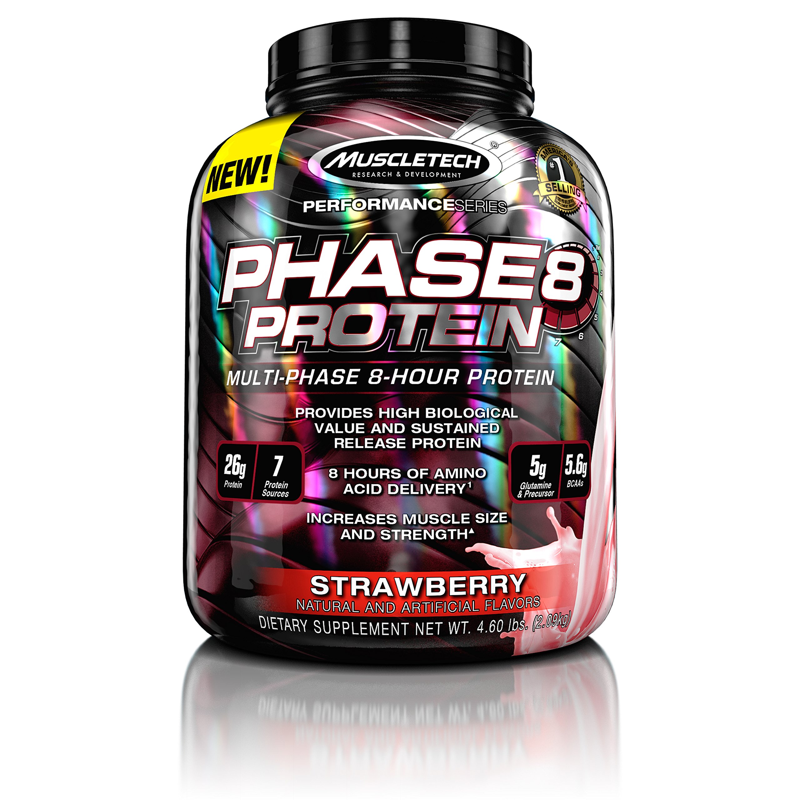 MuscleTech Phase 8 Protein Powder Sustained Release Multi