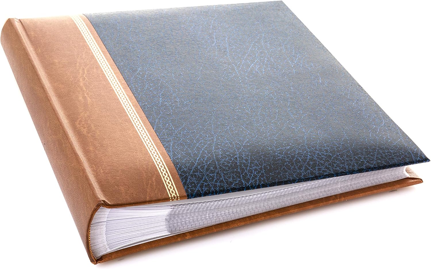 Kenro Grace Classic Photo Album for 200 Photos 7x5 / 13x18cm Blue Faux Leather Slip-In Pages and Memo Space - KD105UE - Image 3