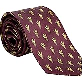 Desert Cactus Arizona State University Neck Tie ASU Sun Devils 100% Polyester Necktie with Logo, Officially Licensed (Style B)