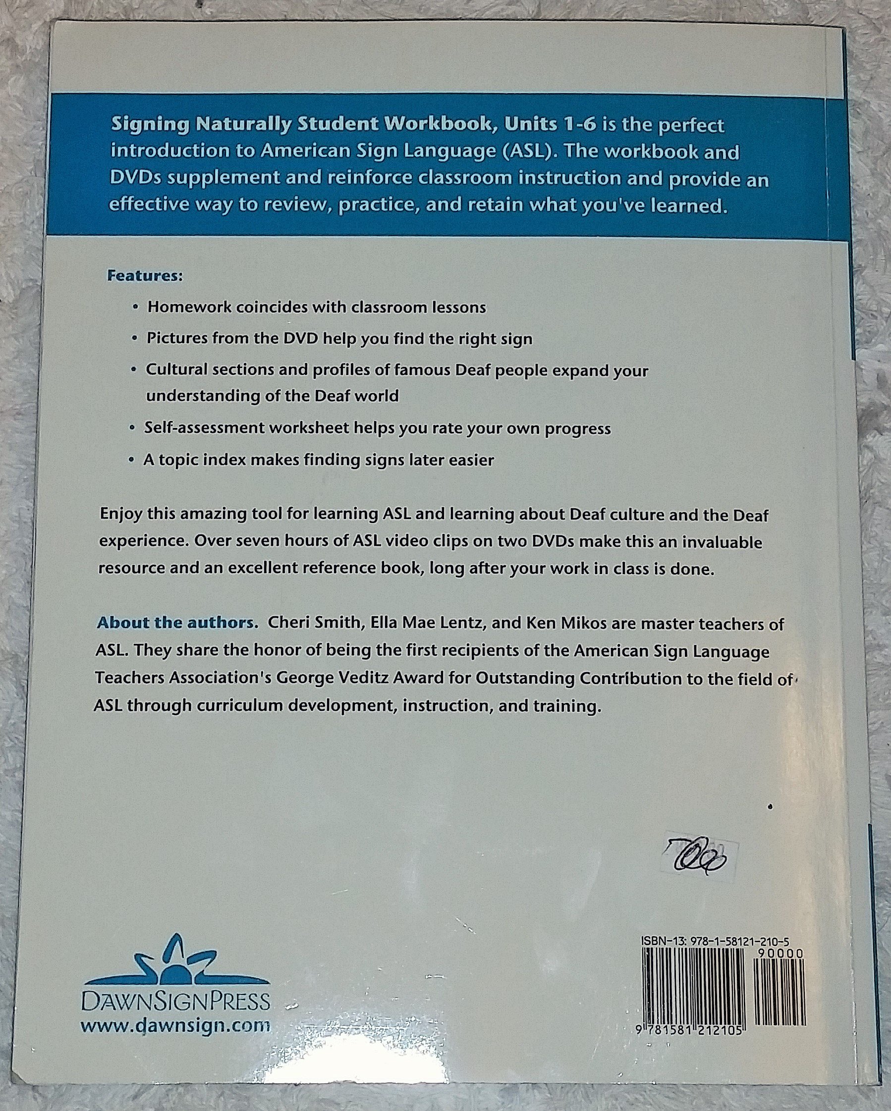  Signing Naturally Units 1 6 Student Set Smith Cheri Lentz Ella Mae Mikos Ken Instruction