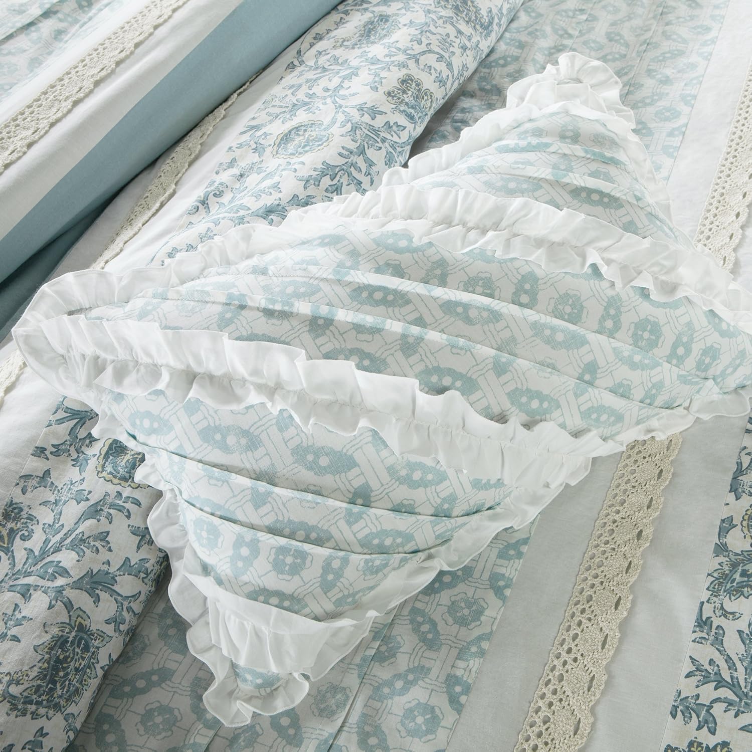 Madison Park Dawn 9 Piece Comfroter Set-Blue-King [Misc: Home & Kitchen