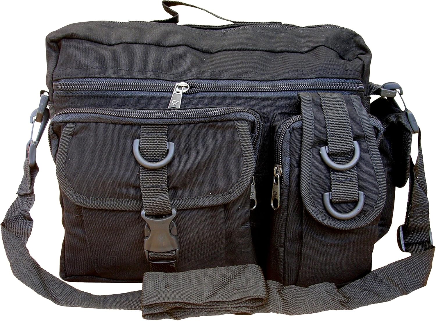 Mens Army Combat Military Travel Shoulder Messenger Satchel Bag Black