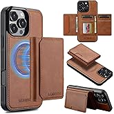 SZHAIYU L5 2 in 1 Detachable Leather Wallet and Phone Cases Compatible with iPhone 16 Pro Max Case with Card Holder RFID Blocking, Compatible with Magsafe Charging 6.9'' (Brown,IP 16 Pro Max)