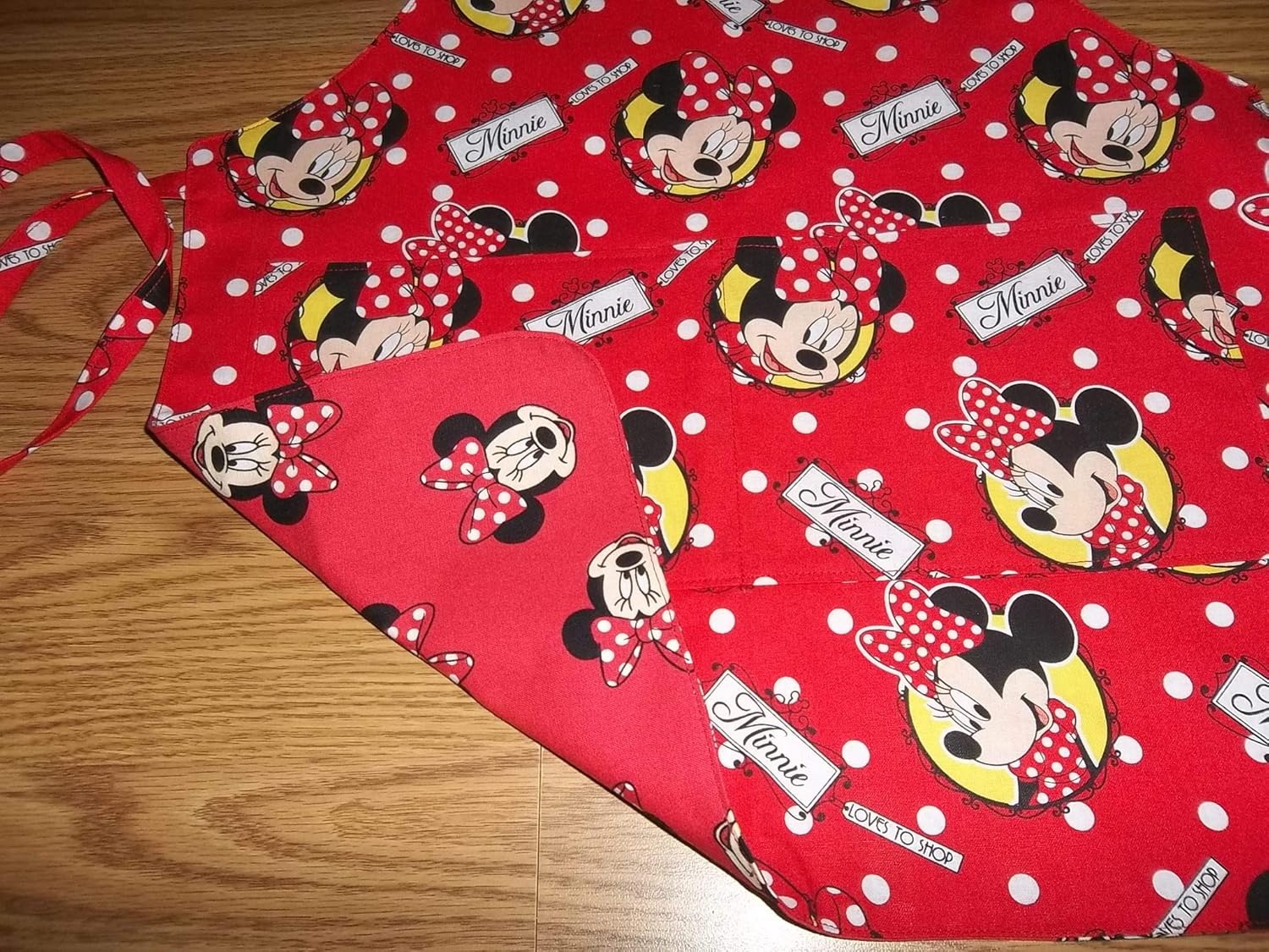 Best Service Childrens Red Minnie Mouse Reversible Apron Handmade Medium Girls Apron Fast Shipping To You Www Seahorsesailingschool Com