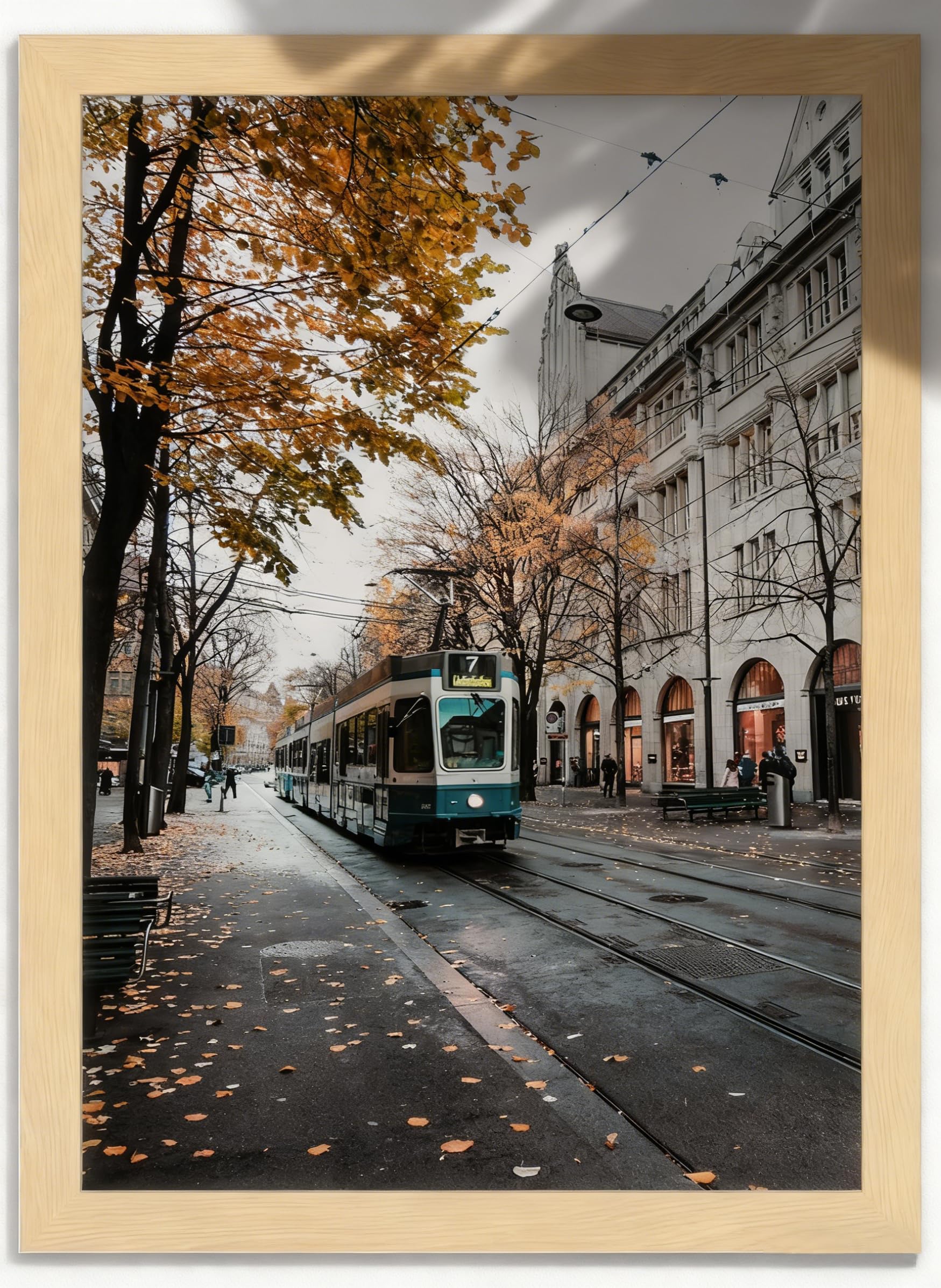 A4 Picture Frame, Wooden Photo Frame, Versatile Black Frame with Safe Perspex Front & Wall Hanging Hooks - For Display, Landscape or Portrait Orientation, Wall-Mount & Desk Stand