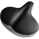 extra wide bicycle seat with backrest