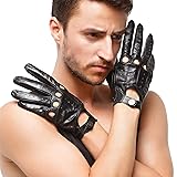 Nappaglo Men's Driving Leather Gloves Italian