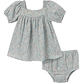 Modern Moments by Gerber baby-girls 2-piece Puffed Sleeve Dress & Diaper Cover Set
