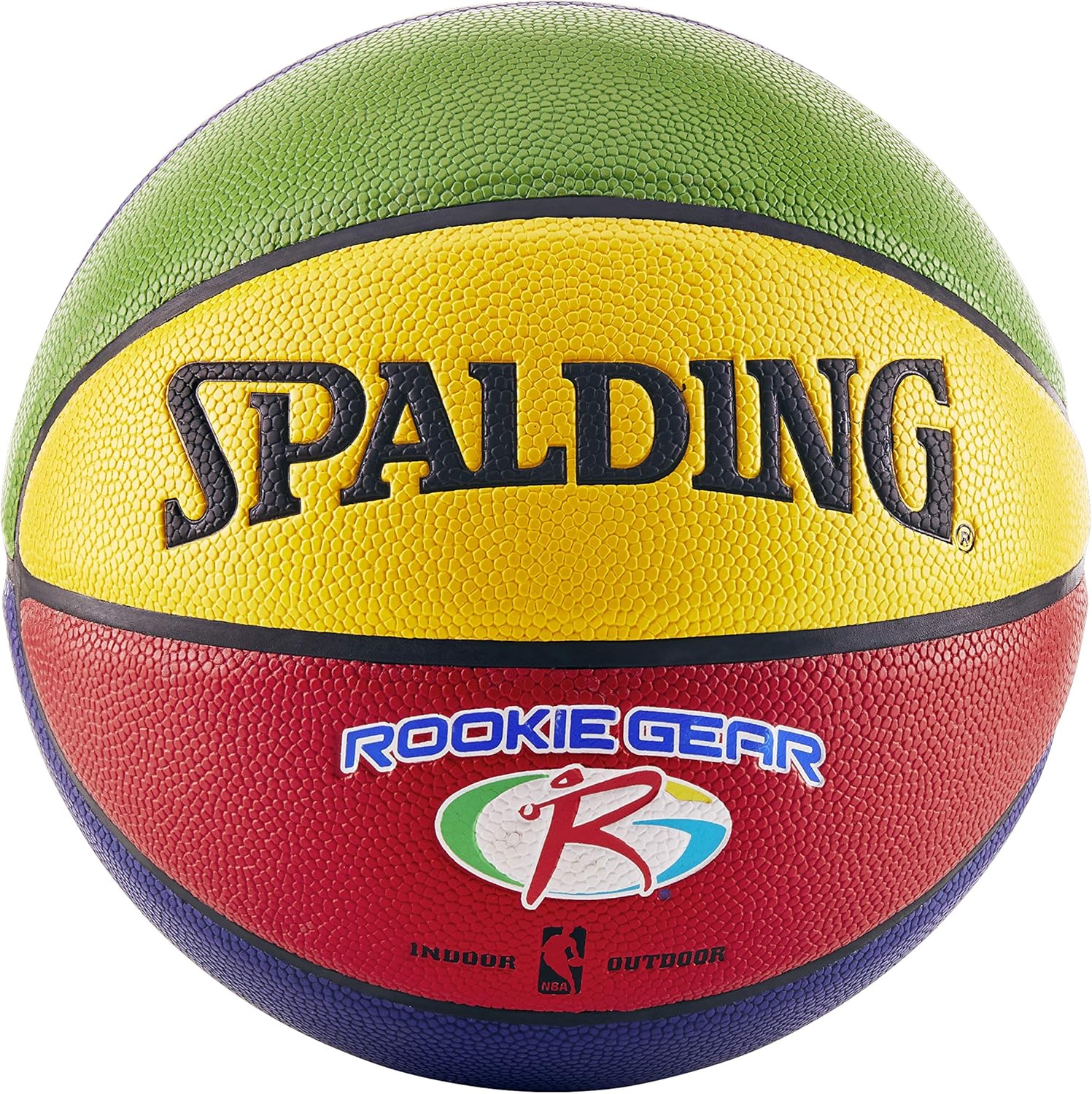 Spalding NBA Rookie Gear Multi Color Youth Indoor/Outdoor Basketball : Sports & Outdoors