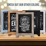 HBCY Creations Rustic Wood Chalkboard 24cm x 35.5cm with Metal Stand view 7
