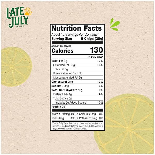LATE JULY SNACKS, THIN & CRISPY ORGANIC TORTILLA CHIPS, SEA SALT & LIME, 14.75 OZ PARTY SIZE BAG