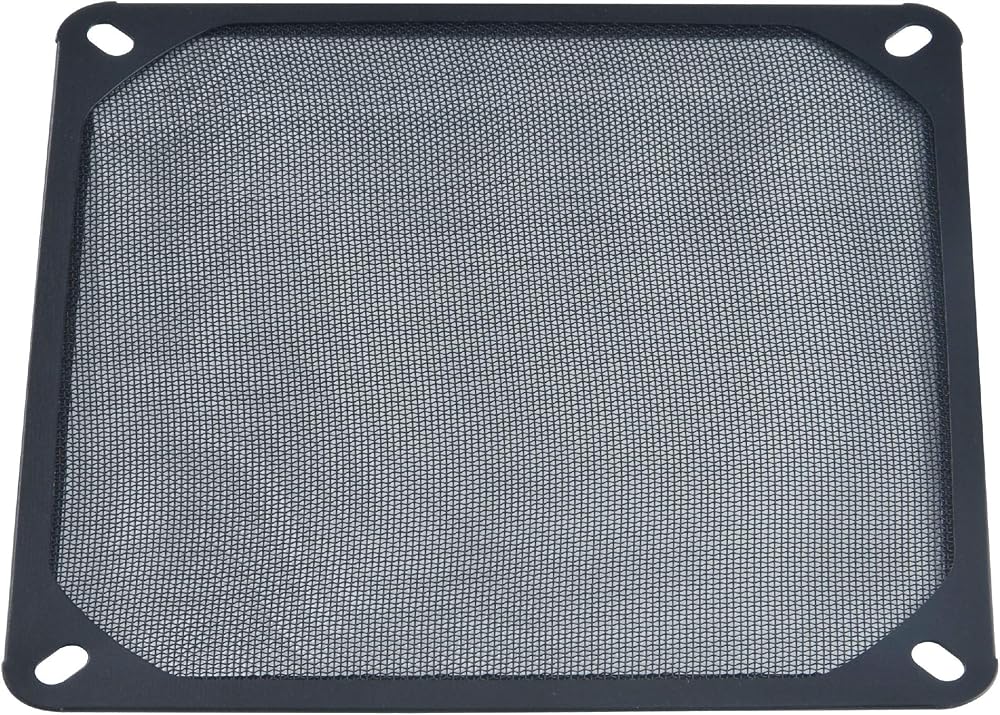 Akasa 140mm Aluminium Fan Filter Dustproof Fine Mesh Grill Black GRM140-AL01-BK