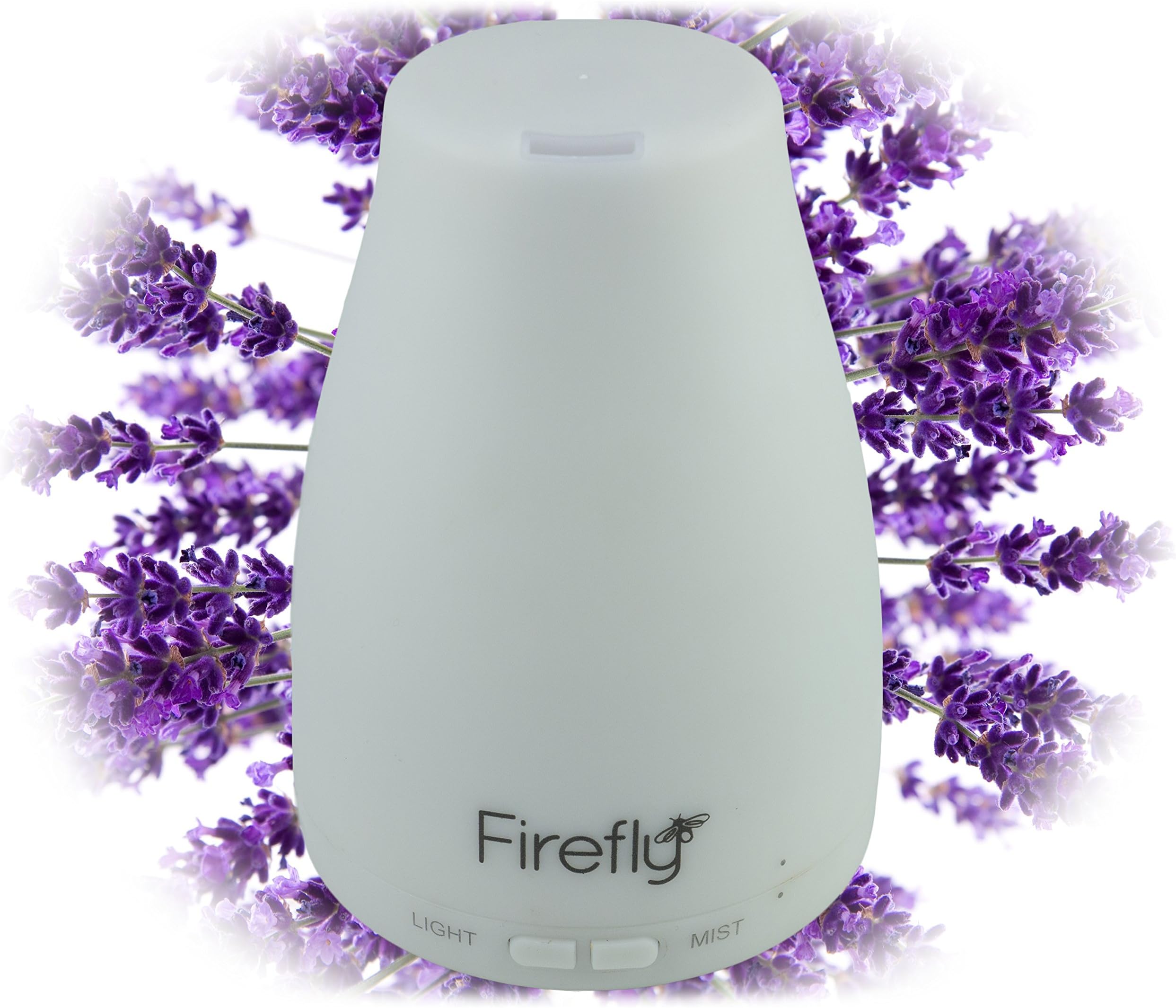 Essential Oil Aromatherapy At Home Ultrasonic Diffuser By Firefly- Highest Quality Easy to Use Powerful Whisper Quiet Cool Mist Humidifier with Auto Shut Off - Free Bonus Guide - 1 Year Warranty!