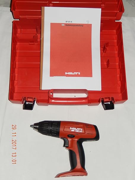Hilti Sf 121 A Perceuse Visseuse Sans Fil Avec Coffre Sans Batterie Et Sans Chargeur Amazon Fr Bricolage