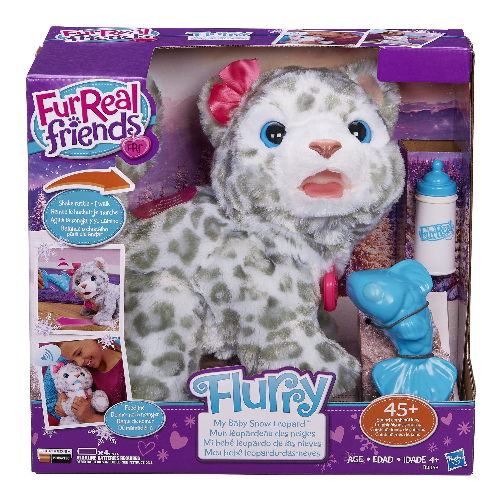 FurReal Friends Flurry, My Baby Snow Leopard Pet (Amazon Exclusive) | eBay