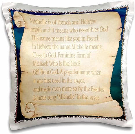 Amazon Com 3drose Pc 16285 1 Michelle The Meaning Pillow Case 16