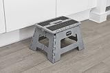Addis Compact Folding Step Stool Graphite Grey 150 kg Load Lightweight view 4