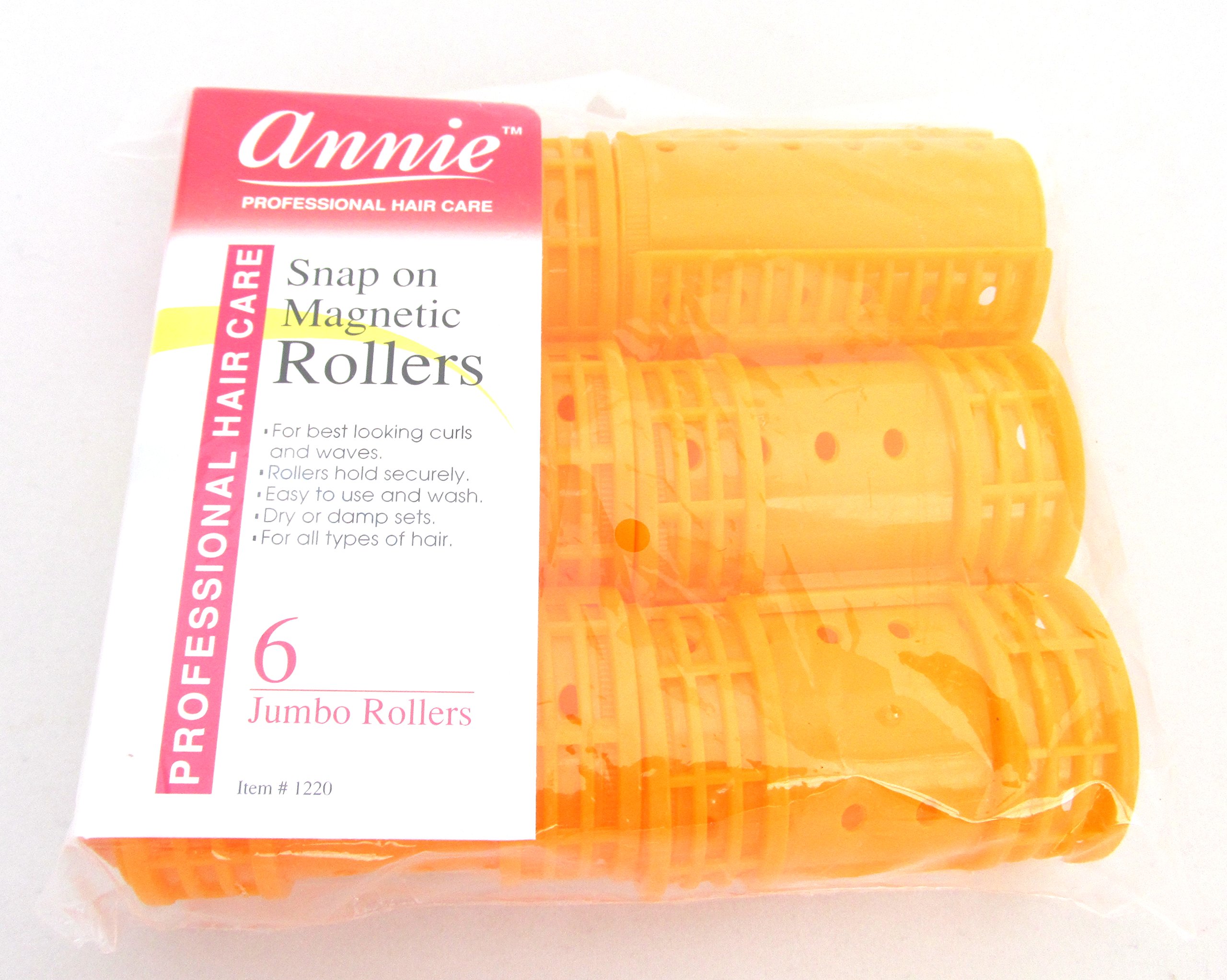 Photo 1 of Annie Snap On Magnetic Rollers 1 1/2" Orange 6 pack