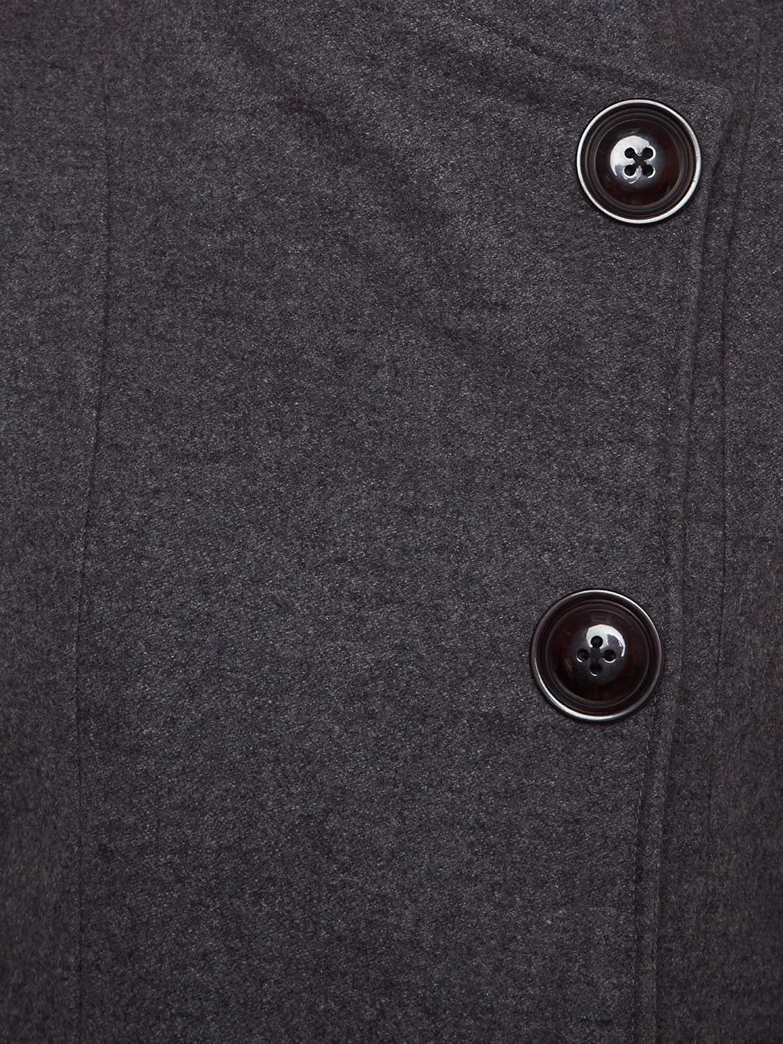 martini women woolen long winter coat (grey, xx-large)