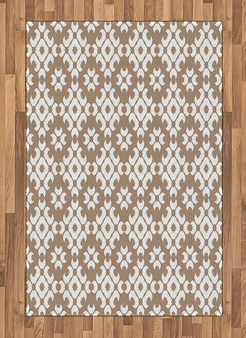 Amazon Com Lunarable Beige Area Rug Classy Floral