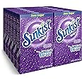 Sunkist Soda Singles To Go Drink Mix, Grape, 12 Boxes with 6 Packets Each - 72 Total Servings, Non-Carbonated and Sugar-Free