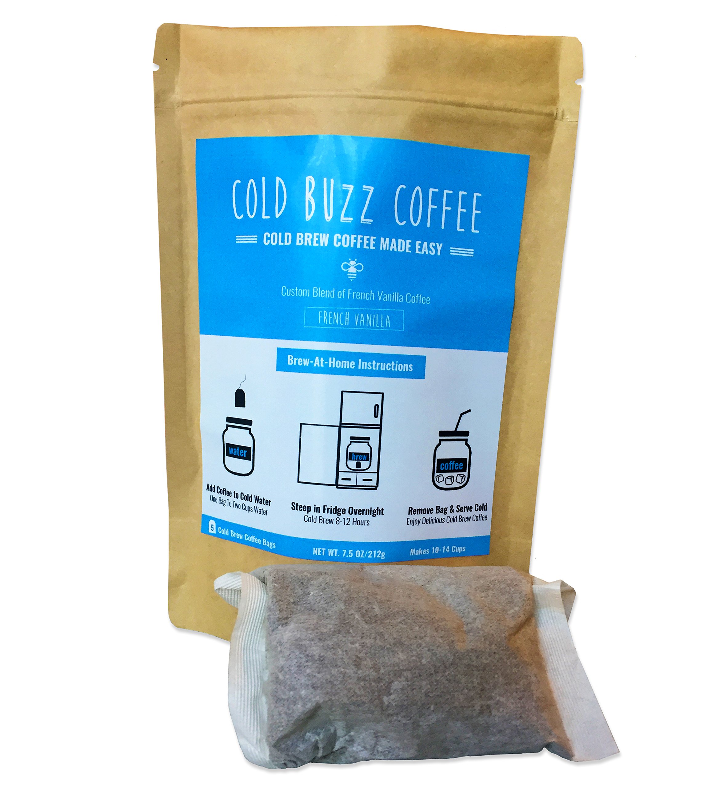 Mocha Java Cold Brew Iced Coffee (5pack) Cold Buzz Coffee Bean Bag