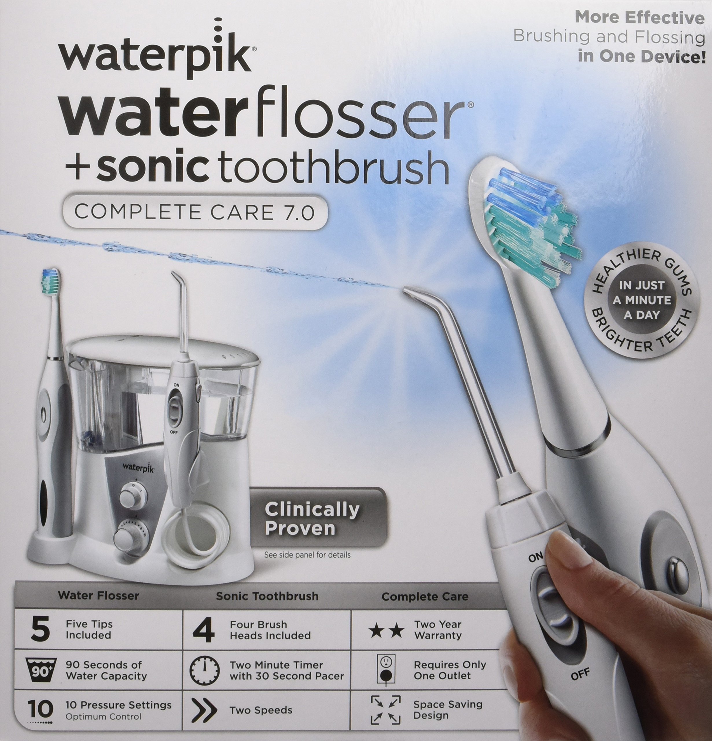 Waterpik WP950 Complete Care 7.0 Water Flosser and Sonic Tooth Brush