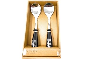 Rae Dunn SERVE and ENJOY Serving Set of 2 - Black ceramic