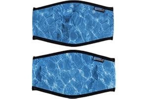 BLUECELL WORLD Bluecell 2pcs Ocean Pattern Neoprene Diving Mask Strap Cover