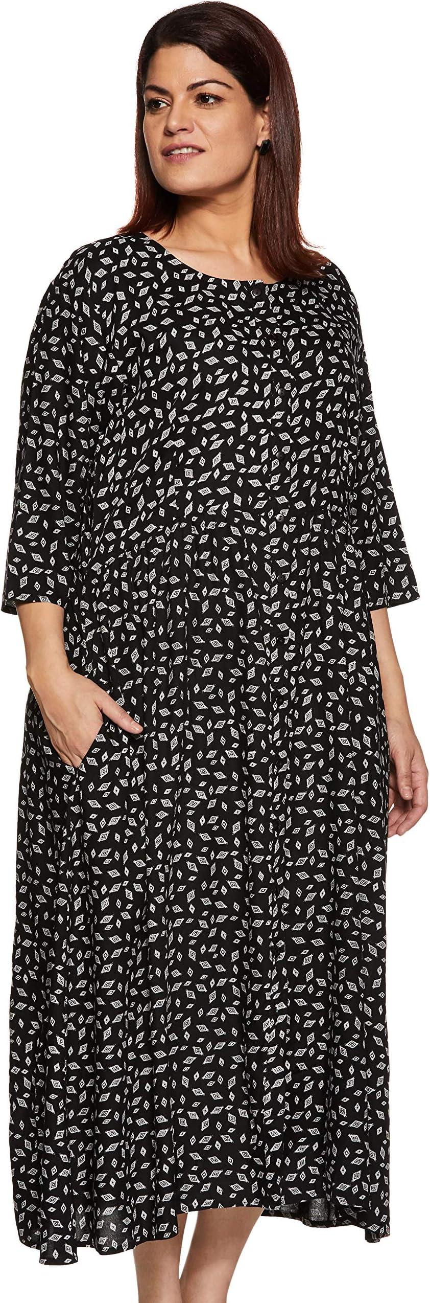 Women's Rayon A-Line Midi Dress