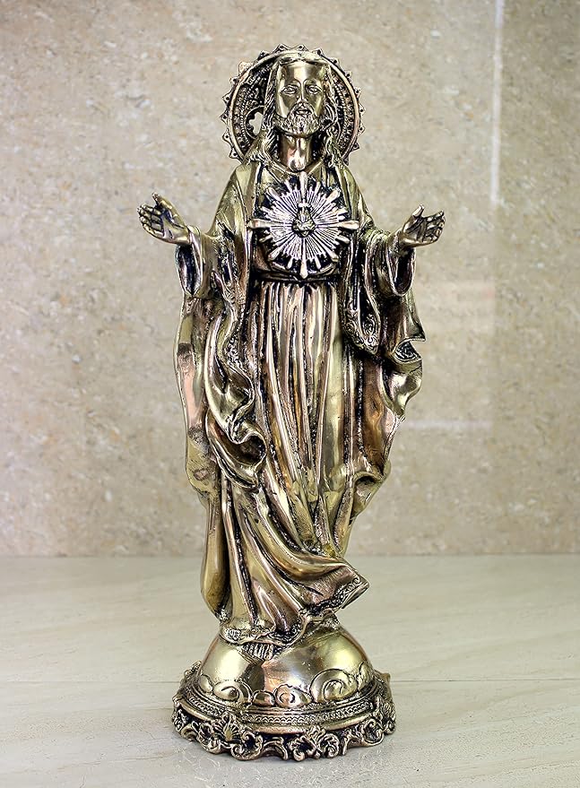 Buy eSplanade Brass Jesus Christ Holy Statue Spiritual Idols 16 inches (Big Size) Religious