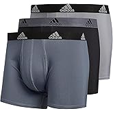 adidas Men's Stretch Cotton Boxer Brief Underwear (3-Pack) -2020