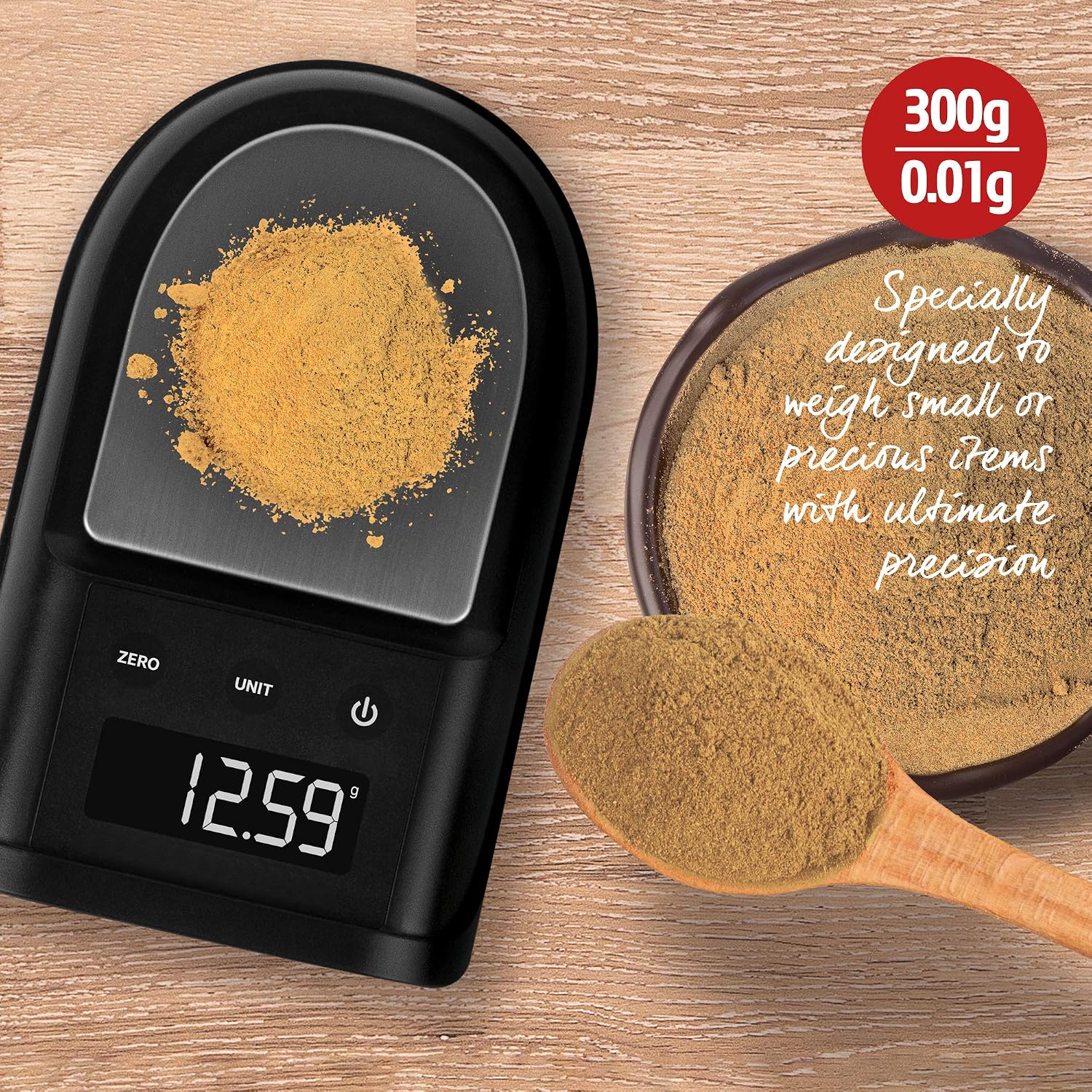 Salter Digital Precision Kitchen Scale, Accurate Weighing In 0.01g Increments, 300g Max Capacity, Stainless Steel Platform - Image 5