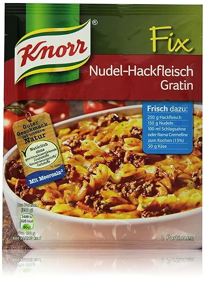 Knorr Fix Nudel-Hackfleisch Gratin 2 Portionen