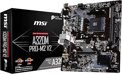 Amazon Msi Proseries Amd A3 Ryzen 第1および第2世代 Am4 Ddr4 Hdmi Dvi Vga M 2 Usb 3 Micro Atx マザーボード A3m Pro M2 V2 Msi マザーボード 通販