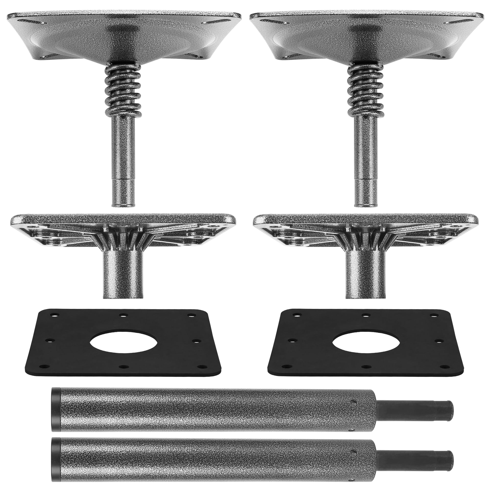 Photo 1 of TENGBASE 2PCS Boat Seat Pedestal Mount Kit – 3/4" Pin Post & 7x7 Base Plate – Adjustable Height for Pontoon, Fishing, and Bass Boats – Heavy-Duty Marine-Grade Pedestals and Bases