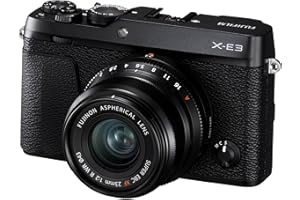 Fujifilm X-E3 Mirrorless Digital Camera w/XF23mm F2 R WR Lens, Black