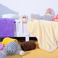 NTBAY Plush Soft Flannel Baby Blanket, Warm and