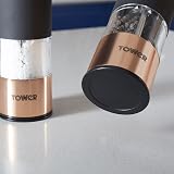 Tower Electric Salt and Pepper Mill Stainless Steel Rose Gold Black view 5