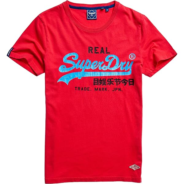 T-Shirt SUPERDRY Originals - Poche, Bleu Aqua, Taille L Homme - Vintage Années 2020