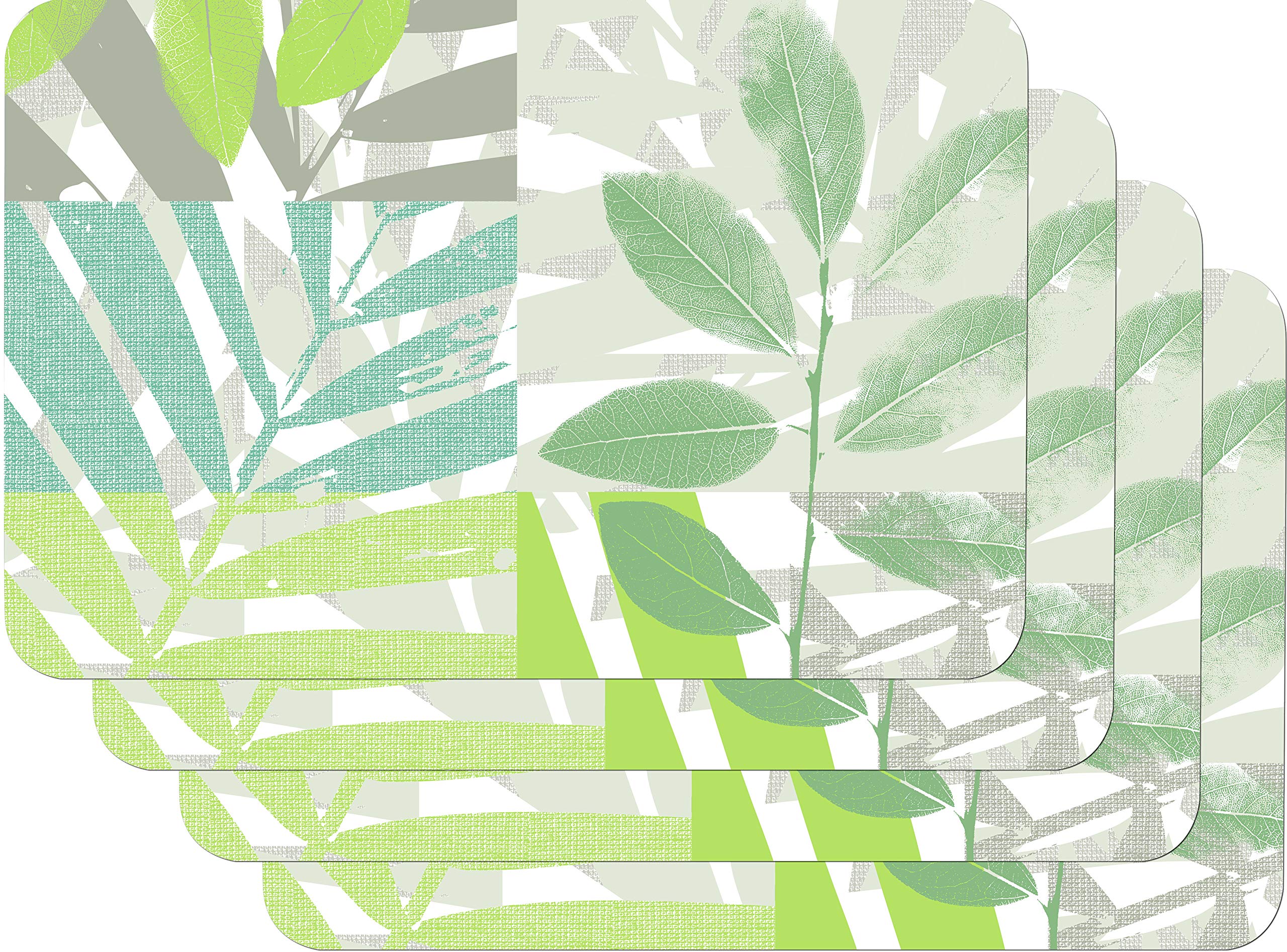 Venilia Leaves Printed Placemat Dining Placemat Dining Table Mat Rectangular 4 Piece 45x30cm 59105