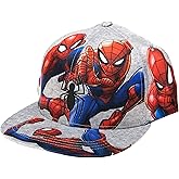 Marvel Comics Mens Spiderman Character Costume Embroidered/Printed Snapback Flatbrim Baseball Cap Hat