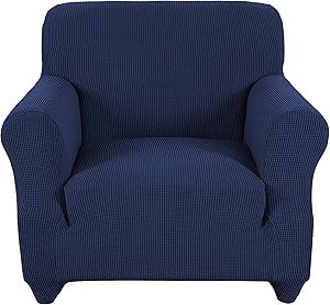 Obstal Stretch Spandex Armchair Couch Slipcover Sofa Covers for Living Room, One Piece Anti-Slip Chair Slipcover with Elastic Bottom, Chair Coverings Furniture Protector for Dogs, Cats, Pets, and Kids