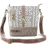 3B SHOUZO Messenger and Shoulder Bag - Upcycled Vintage Canvas & Leather